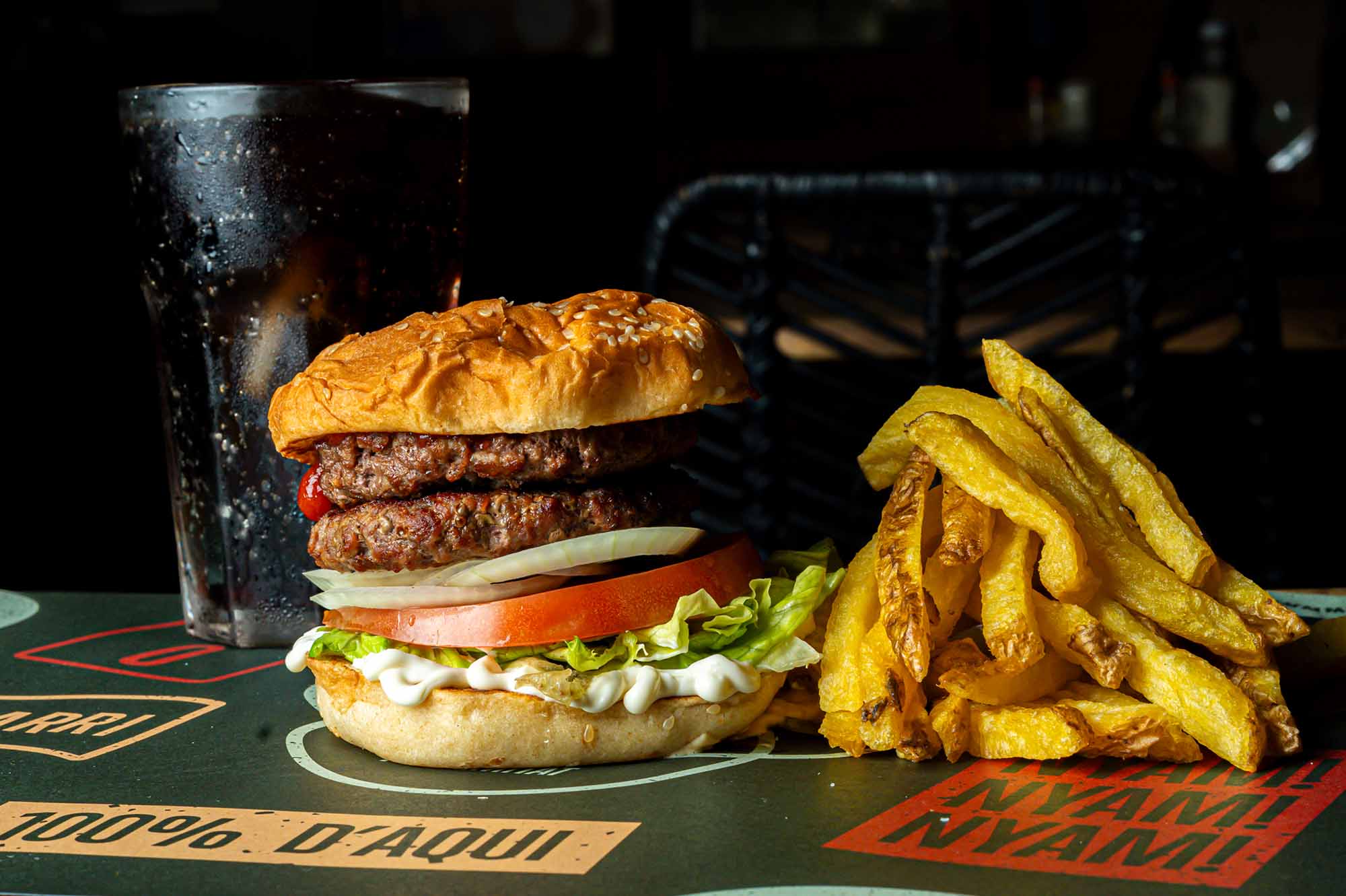 Güoper menú hamburguesa